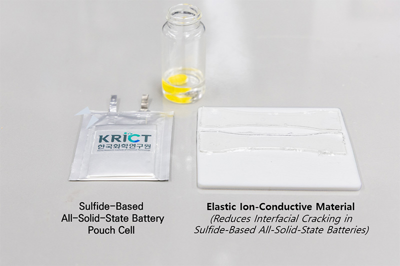 KRICT Solves Internal Cracking in Sulfide All-Solid-State Batteries with Elastic Ion-Conductive Polymer 이미지 2 - 본문에 자세한설명을 제공합니다.