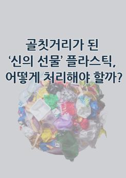 54탄: 골칫거리가 된 ‘신의 선물’ 플라스틱, 어떻게 처리해야 할까?|작성자 국가과학기술연구회 이미지